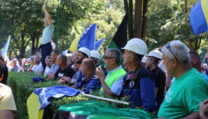 Protest Rudara Pred EPBiH Sarajevo