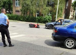 Saobraćajna nesreća u centru Zenice, povrijeđen motociklista Saobraćajna Nesreća U Zenici