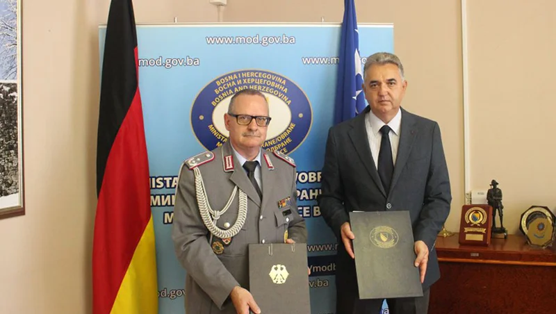 Zoran Sajinović I Franz Josef Nolte BiH Njemaćka pomoć