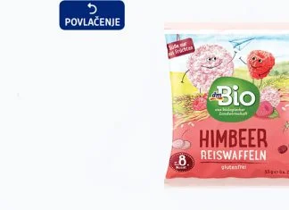 dm iz predostrožnosti povlači proizvod „dmBio rižni krekeri, malina, 8+ mjeseci, 35 g“ Dm Rižini Krekeri Povlačenje