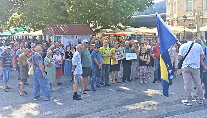 Protest Penzioneri Tuzla