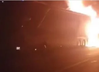 Zapalio se autobus s putnicima iz BiH, krenuo za Frankfurt Požar Na Autobusu