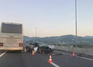 Teška saobraćajna nesreća na autoputu A1, četiri povrijeđene osobe prebačene na KCUS Saobraćajna Nesreća