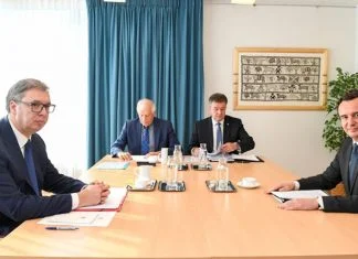 Vučić I Kurti Na Sastanku U Briselu