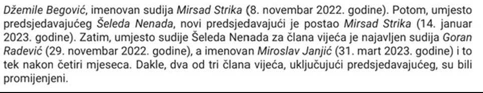 Članovi Sudskog Vijeća