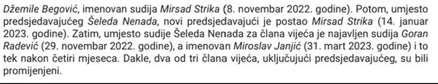 Članovi Sudskog Vijeća