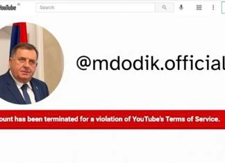 Dodiku ugašen YouTube kanal, Musk mu oduzeo i plavu kvačicu na X-u Dodik Youtube BAN