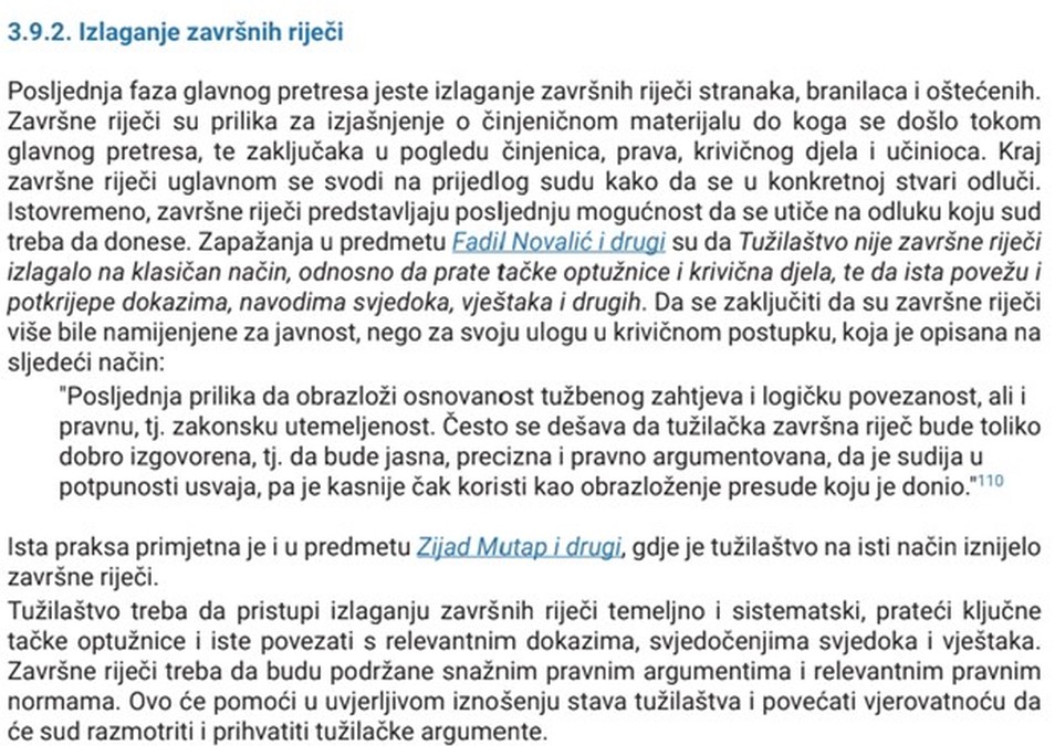 Izlaganje Završnih Riječi