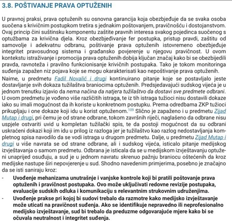 Nepošitvanje Prava Optuženih