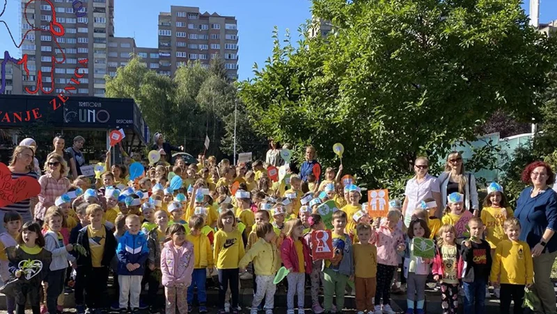 Šetnja Mališana U Zenici Povodom Obilježavanja Dana Djeteta