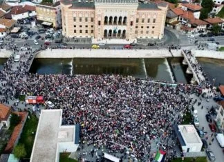 U Sarajevu danas planirani novi protesti podrške palestinskom narodu u Gazi Skup Podrške Palestini