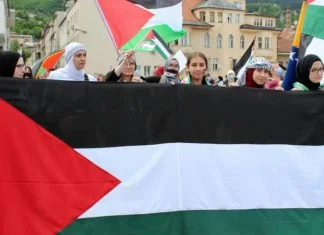Sutra skupovi podrške Palestini u Sarajevu i Beogradu Skup Podrške Za Palestinu