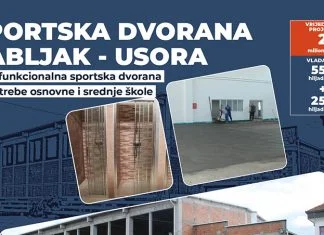 Učenici i građani Usore dogodine dobijaju sportsku dvoranu, Vlada ZDK podržala projekat sa 800.000 KM Sportska Dvorana Žabljak Usora