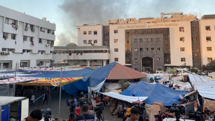 Izraelski Tenkovi Na Kapiji Glavne Bolnice U Gazi