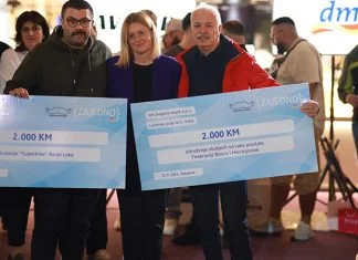 Kompanija “dm” nizom akitvnosti obilježila Movember – mjesec posvećen muškom zdravlju i važnosti samopregleda Kompanija Dm Movembar Uručenje čekova