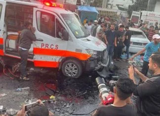 U izraelskom napadu na vozila hitne pomoći u Gazi 15 ubijenih, 60 ranjenih Napad Izraela