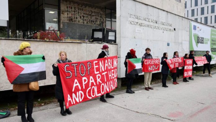 Protest Građana U Sarajevu Za Palestinu