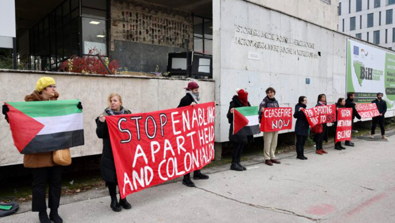 Protest Građana U Sarajevu Za Palestinu