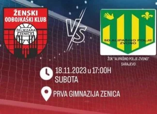 ŽOK “Željezara” Zenica u subotu protiv ŽOK “Alipašino polje – Zvono” Sarajevo ŽOK Željezara Vs ŽOK Alipašino Polje Zvono
