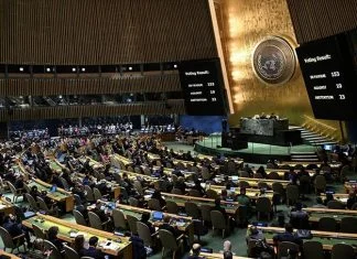 Generalna skupština UN-a usvojila rezoluciju kojom se zahtijeva hitan humanitarni prekid vatre u Gazi Generalna Skupština UN A