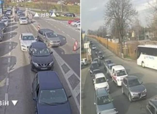 Gužve na graničnim prijelazima Velika Kladuša i Bosanska Gradiška Gužve Na GP BiH