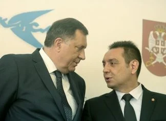 Milorad Dodik imenovao Aleksandra Vulina za senatora Republike Srpske Milorad Dodik I Aleksandar Vulin