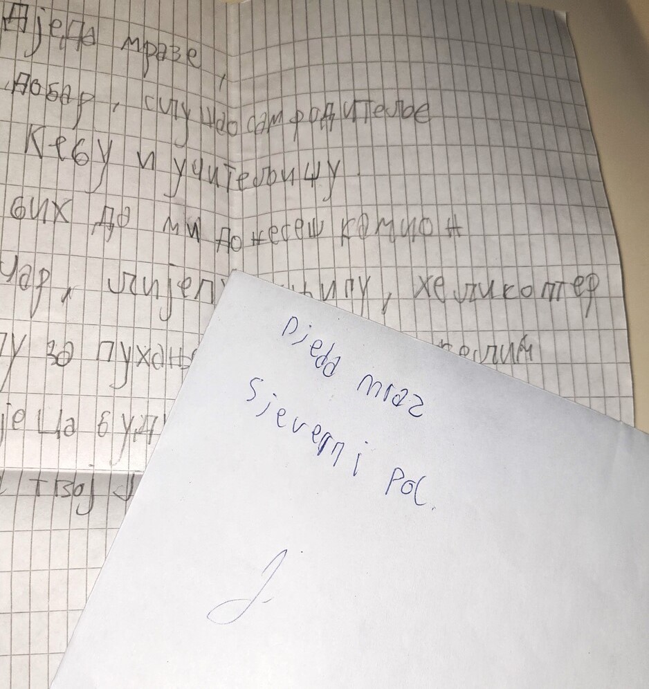 Pismo Leona Iz Zenice Upuceno Djeda Mrazu