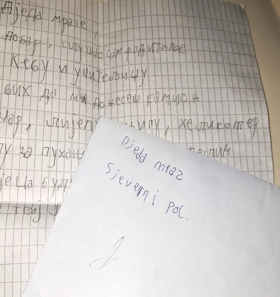 Pismo Leona Iz Zenice Upuceno Djeda Mrazu