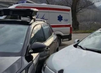 Saobraćajna kod Vranduka, učestvovalo policijsko vozilo za kontrolu brzine Saobraćajna Nezgoda