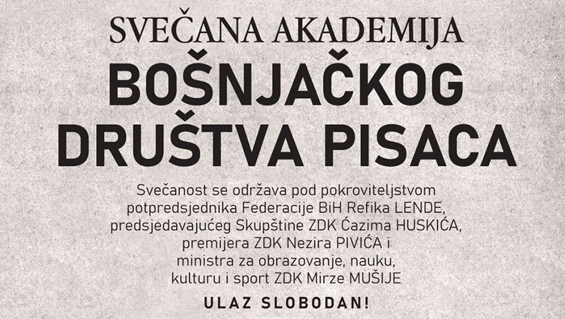 Svečana Akademija Pisaca Zenica BNP