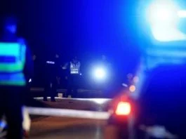 Policija Noć Ilustracija