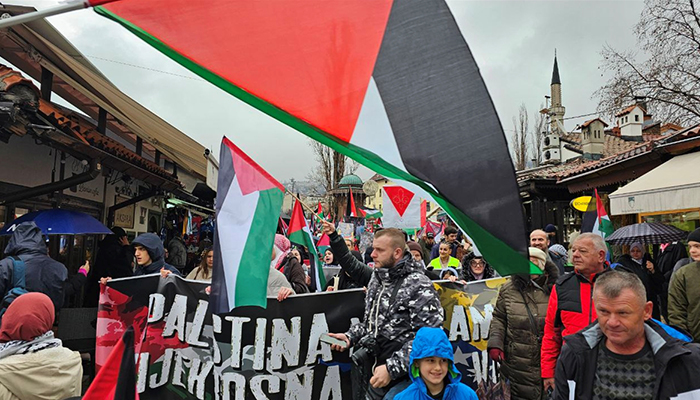 Protestna šetnja Za Palestinu U Sarajevu
