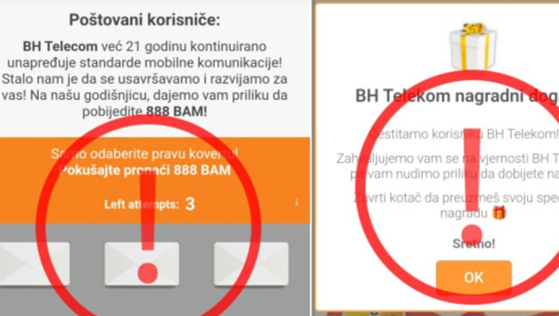 BH TELECOM Upozorenje Za Korisnike