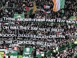 Celtic Navijači Za Palestinu Foto