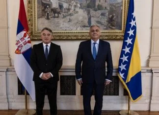 Komšić primio akreditive novog ambasadora Srbije u BiH Ivana Todorova Komšić I Todorov