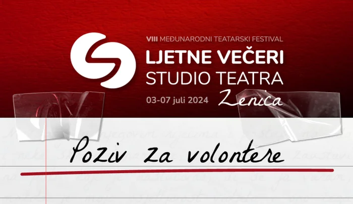 Postani dio tima 8. festivala Ljetne večeri Studio Teatra