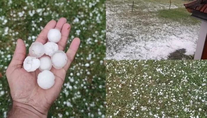 Nevrijeme stiglo u BiH, kiša i velike količine leda prekrile tlo (FOTO)