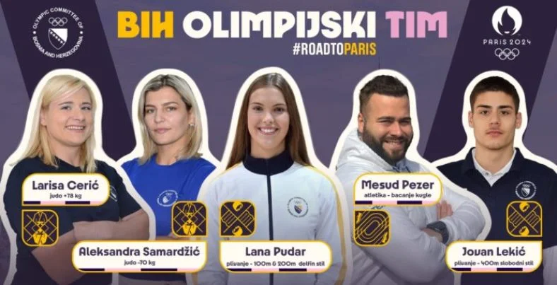 Ponos BiH brani pet sportista u Parizu, veći broj takmičara ima Guam, Aruba i Vanautu