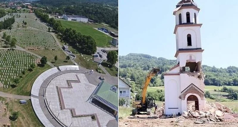 RS gradi spomenik srpskim žrtvama u blizini Memorijalnog centra Potočari i crkvu koja je uklonjena iz dvorišta nane Fate