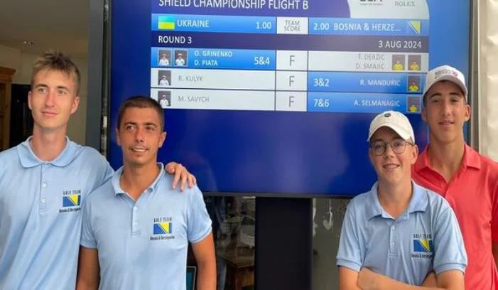 Mladi golfski tim BiH osvojio 10. mjesto na Evropskom prvenstvu