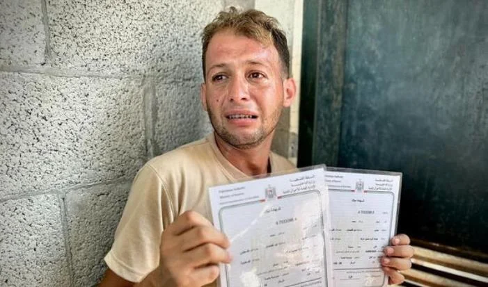 Otac iz Gaze otišao po rodne listove svojih blizanaca, kada se vratio, bili su mrtvi