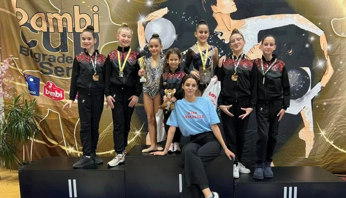 Gimnastičarke “Čelika” ostvarile sjajne rezultate na Međunarodnom turniru u Beogradu (FOTO)