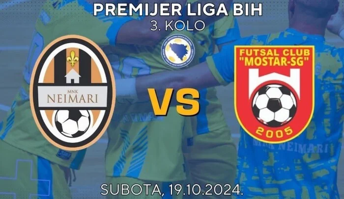 U Gradskoj areni u Zenici danas susret MNK Neimari i FC Mostar-SG