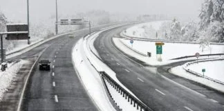 Autoput A1, Snijeg