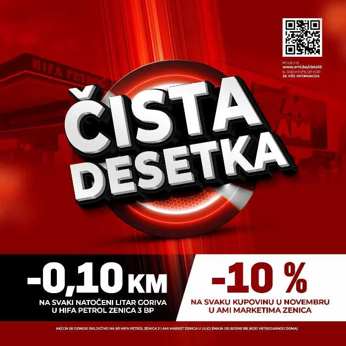 Hifa Petrol i Ami market pokrenuli kampanju “Čista desetka” u Zenici