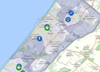 Izrael provodi etničko čišćenje sjeverne Gaze, neće dopustiti povratak Palestinaca kućama Mapa Koja Pokazuje Teritoriju Izraelske Okupacije U Gazi