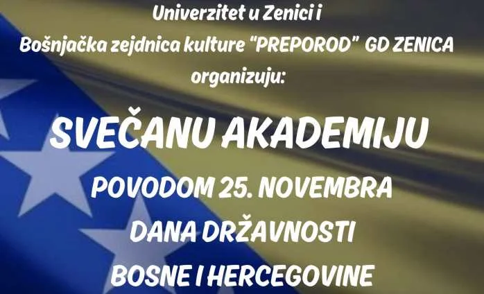 Obilježavanje Dana državnosti BiH u Zenici: Svečana akademija u čast slobode i zajedništva