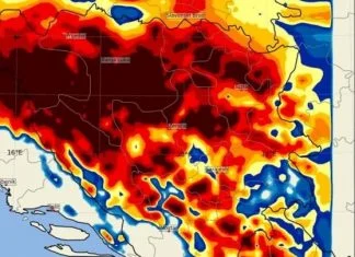 Bosnu i Hercegovinu očekuju rekordne snježne padavine, Zenica i Sarajevo u crvenoj zoni