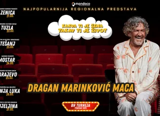 Dragan Marinković Maca ponovo u Zenici sa svojom hit predstavom COVER BH TURNEJA FEBRUAR 2025