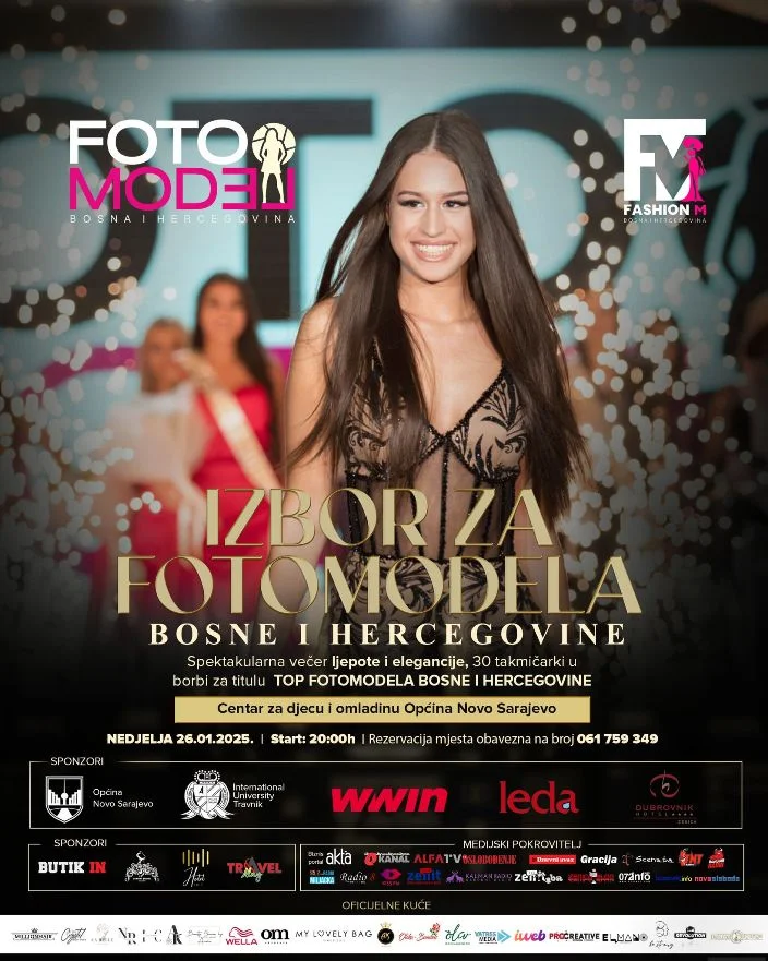 Bosna i Hercegovina spremna za spektakl: Državno finale Izbora za Fotomodela BiH 2025
